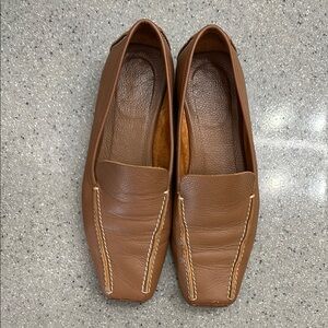 Kate Spade Brown Leather Flats Timeless Design